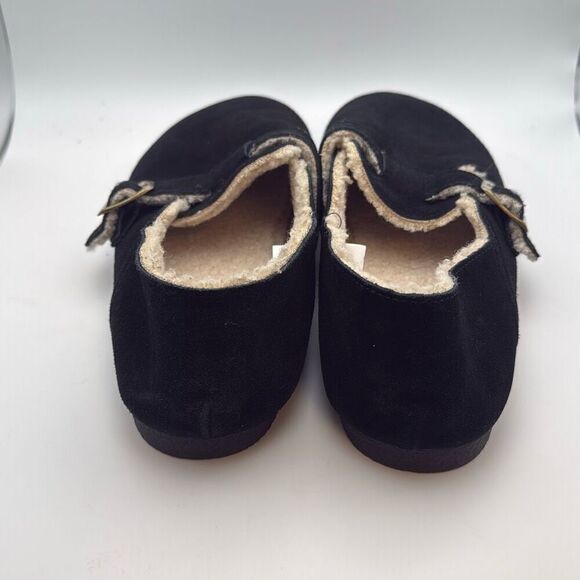 CUSHIONAIRE Women's Nest Genuine Suede Slip-On Shoe SIZE 11 BLACK - Picture 4 of 7